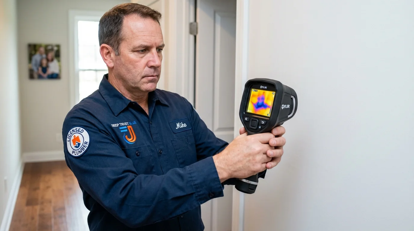 Thermal imaging leak detection by Johns Plumbing LLC in Tiptonville